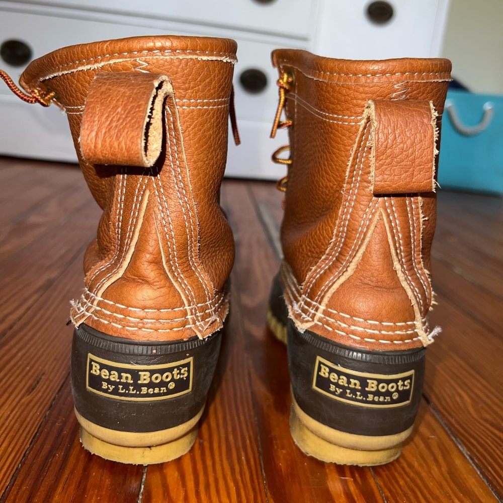 Bean boots womens 8 flannel lined